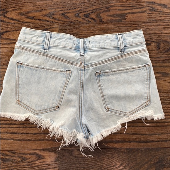 Free People High Rise Denim Cutoffs - Picture 2 of 3
